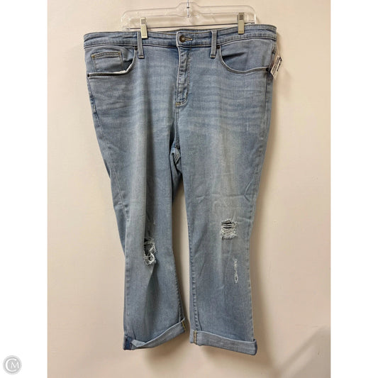 Jeans Straight By Universal Thread In Blue Denim, Size: 18