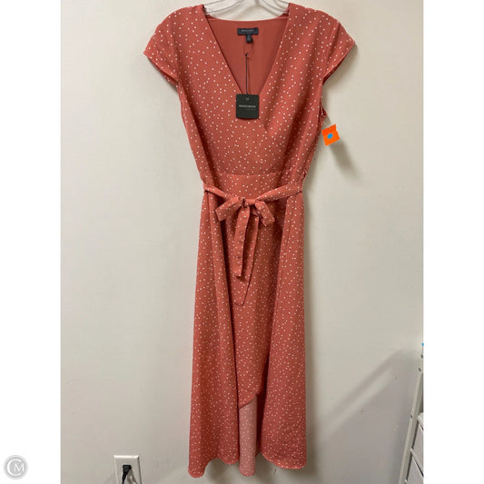 Dress Casual Midi By Madison In Pink, Size: S