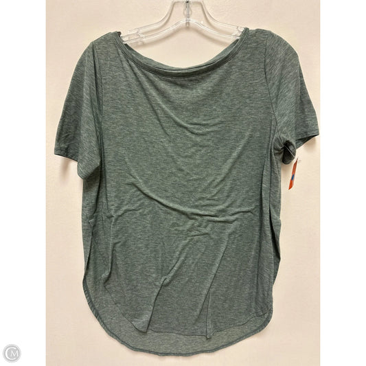 Athletic Top Short Sleeve By Gapfit In Green, Size: S