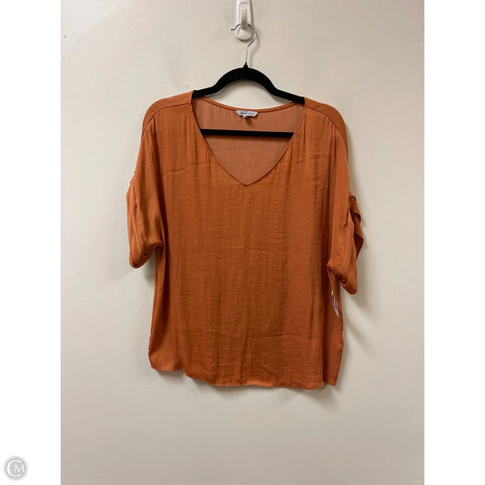Top Short Sleeve By Naked Zebra In Orange, Size: S