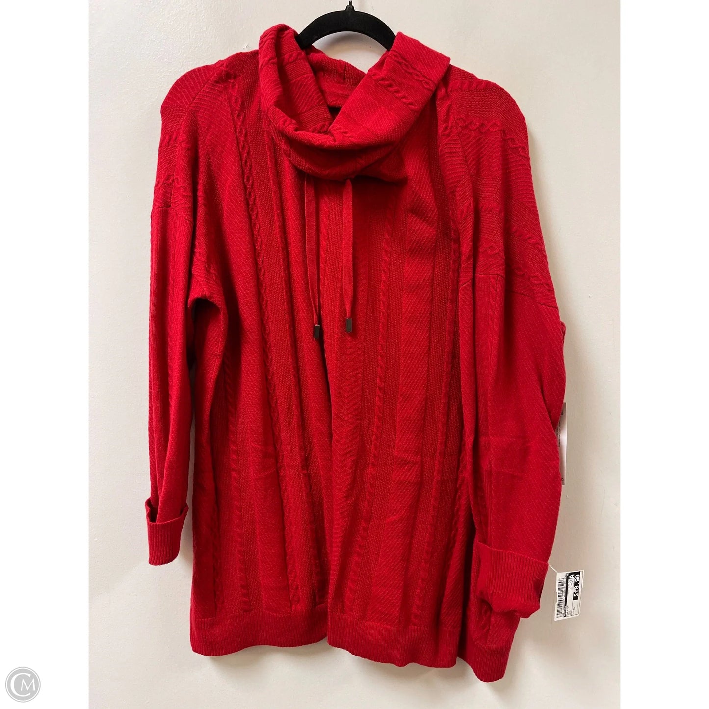 Sweater By Chicos In Red, Size: Xl
