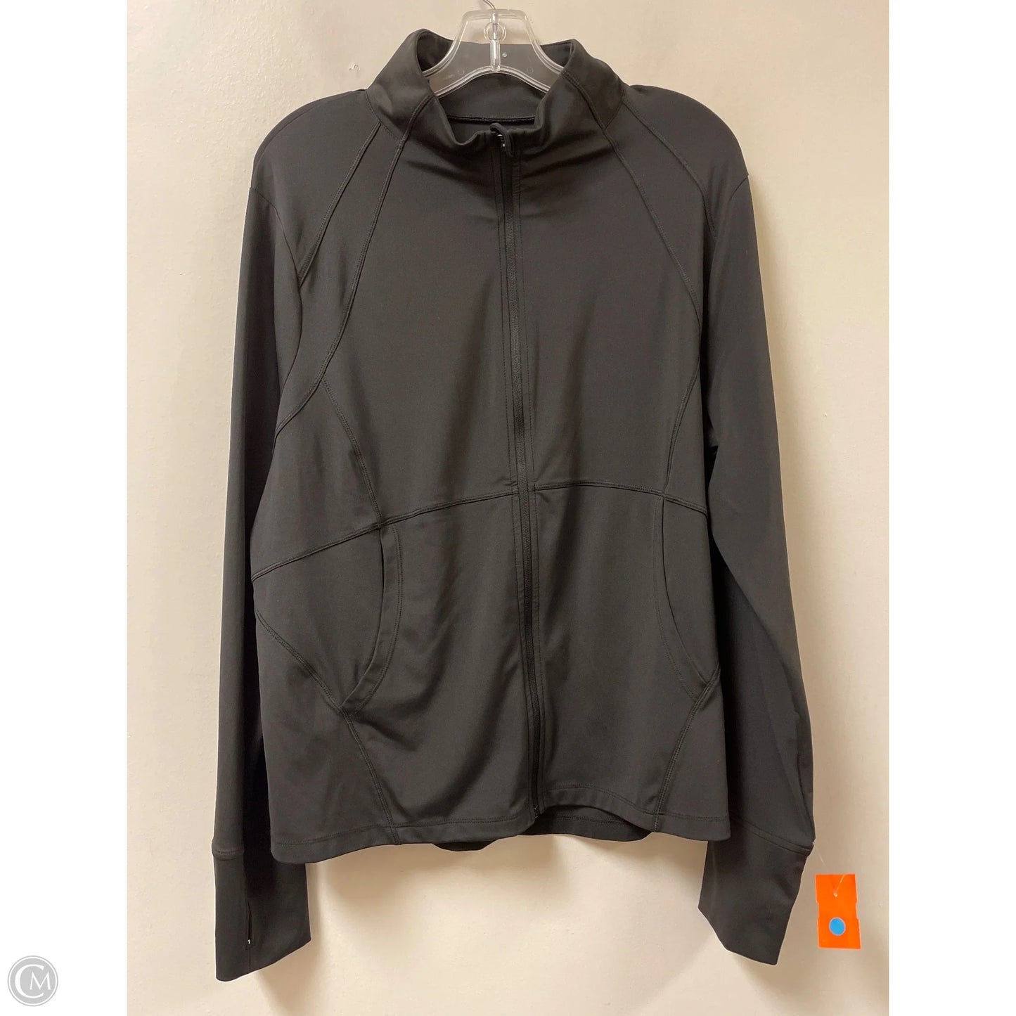 Athletic Jacket By Avia In Black, Size: 2x