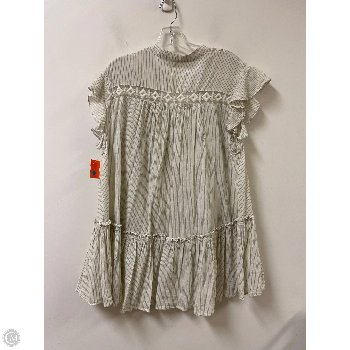 Tunic Short Sleeve By Free People In Striped Pattern, Size: S