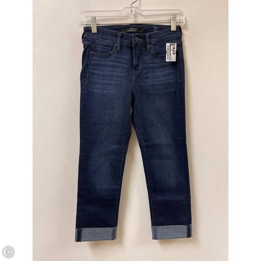 Jeans Cropped By Liverpool In Blue Denim, Size: 0