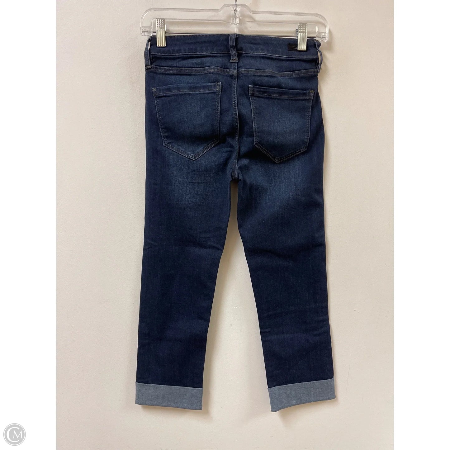 Jeans Cropped By Liverpool In Blue Denim, Size: 0