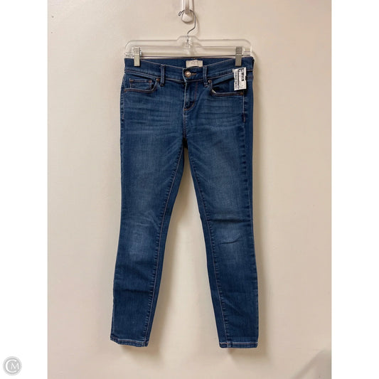 Jeans Skinny By Loft In Blue Denim, Size: 0