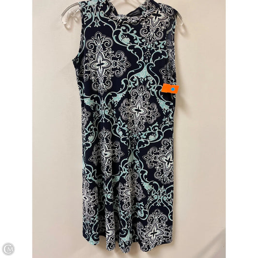 Dress Casual Short By Clothes Mentor In Blue & White, Size: S