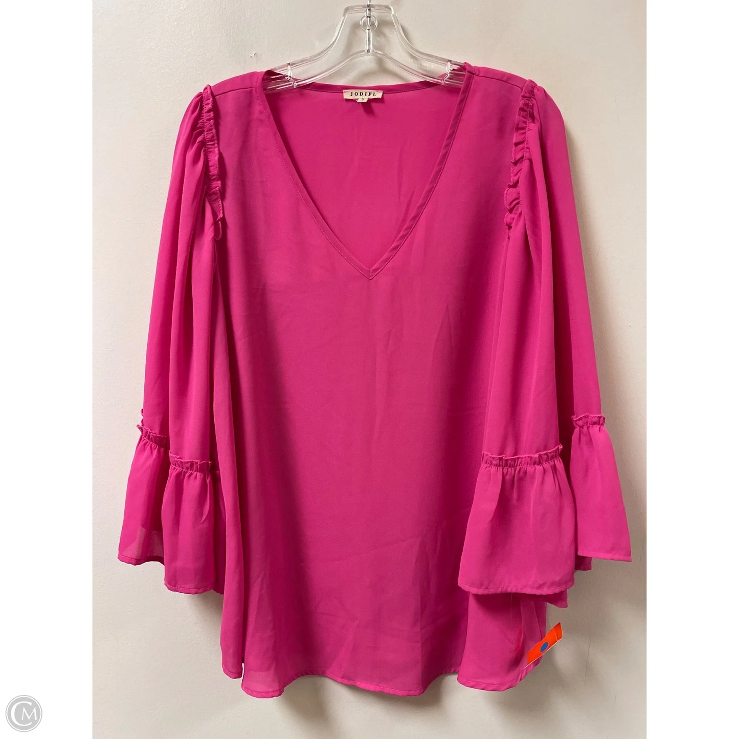 Top Long Sleeve By Jodifl In Pink, Size: M