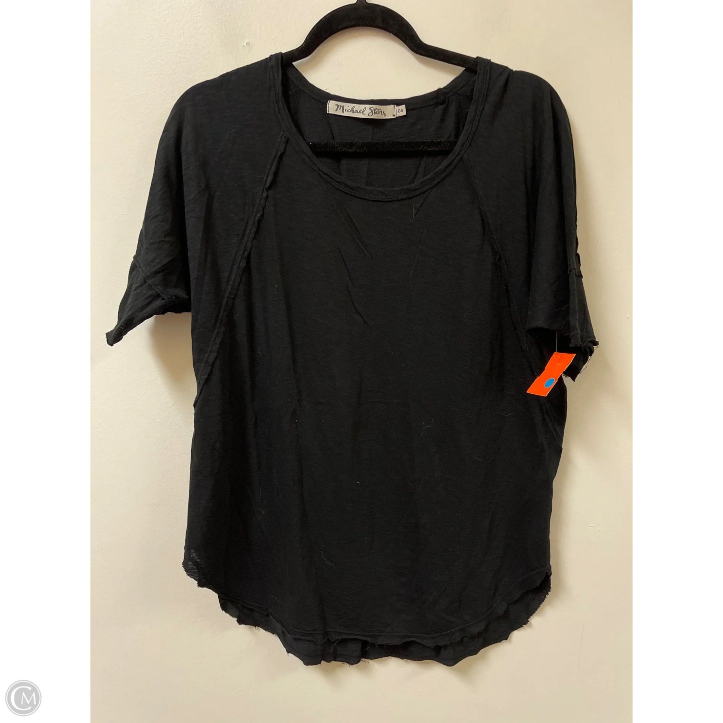 Top Short Sleeve By Michael Stars In Black, Size: Osfm