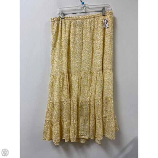 Skirt Maxi By Banana Republic In Yellow, Size: 8