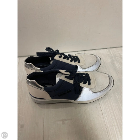 Shoes Sneakers By Michael By Michael Kors In Blue & Grey, Size: 8