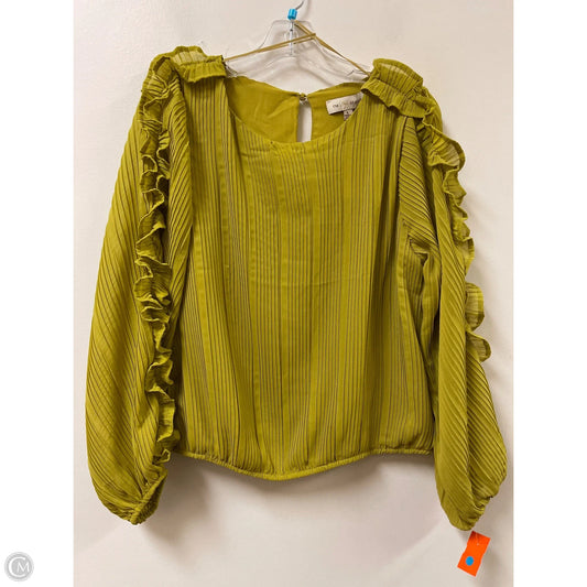 Top Long Sleeve By Clothes Mentor In Green, Size: L