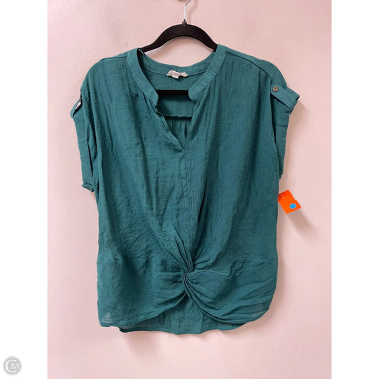 Top Short Sleeve By Clothes Mentor In Green, Size: L