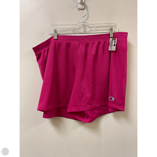 Athletic Shorts By Champion In Pink, Size: 2x