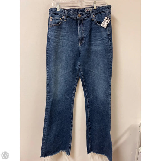 Jeans Boot Cut By Adriano Goldschmied In Blue Denim, Size: 14