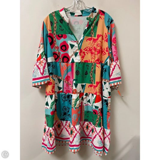 Dress Casual Midi By Clothes Mentor In Multi-colored, Size: L