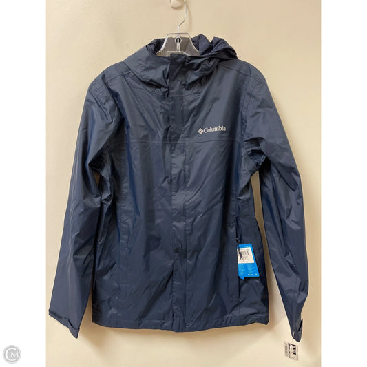 Jacket Windbreaker By Columbia In Navy, Size: S