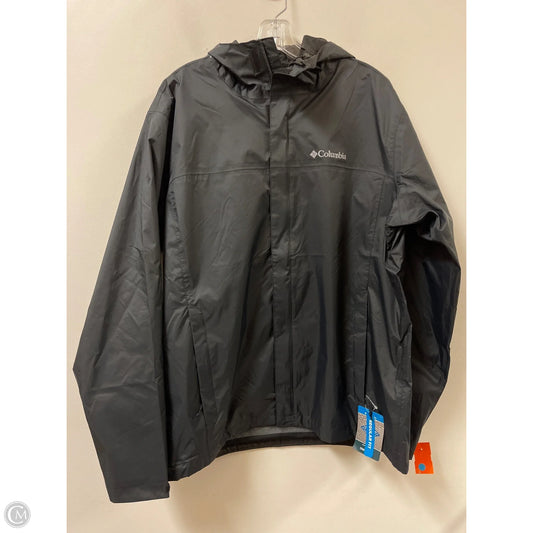 Jacket Windbreaker By Columbia In Black, Size: L