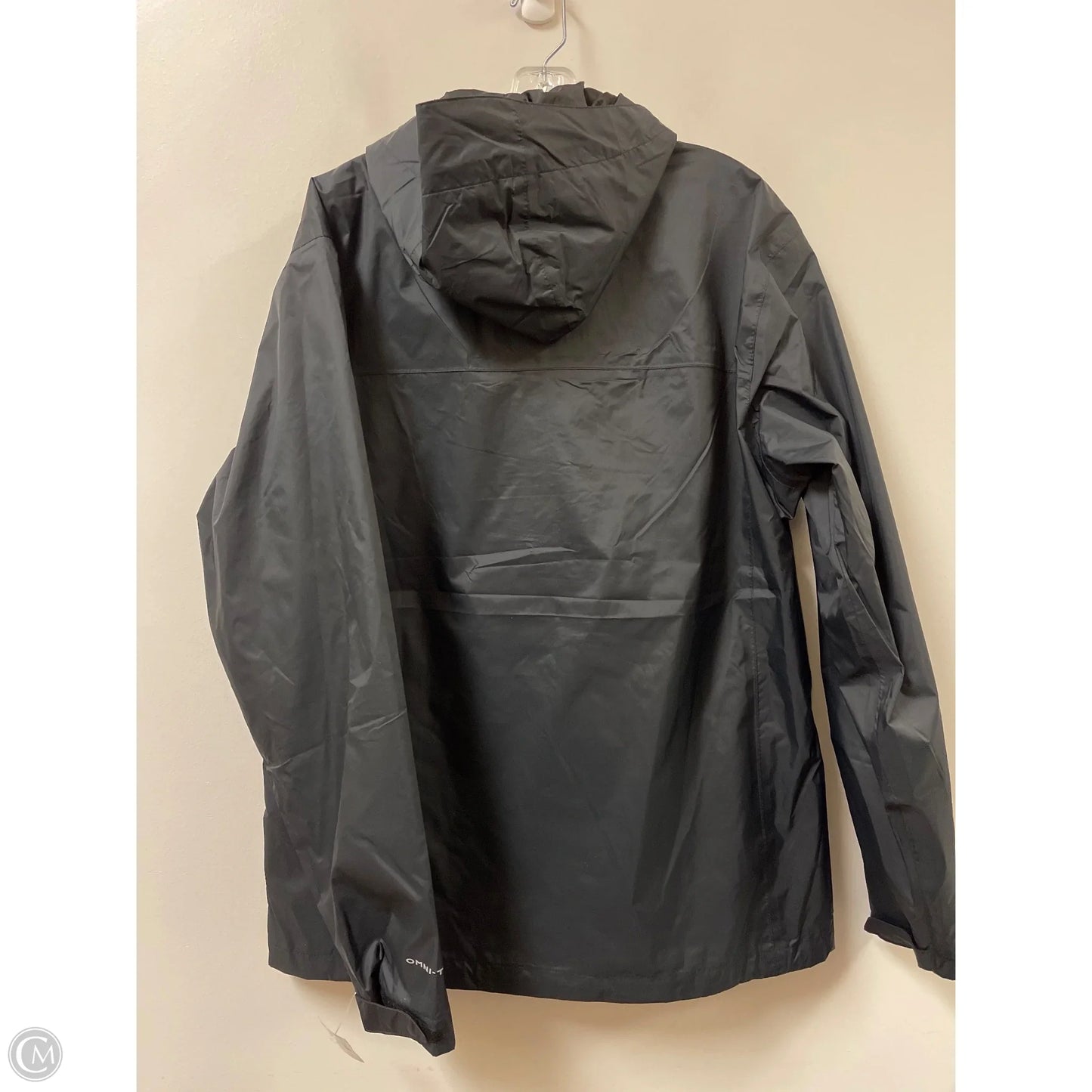 Jacket Windbreaker By Columbia In Black, Size: L