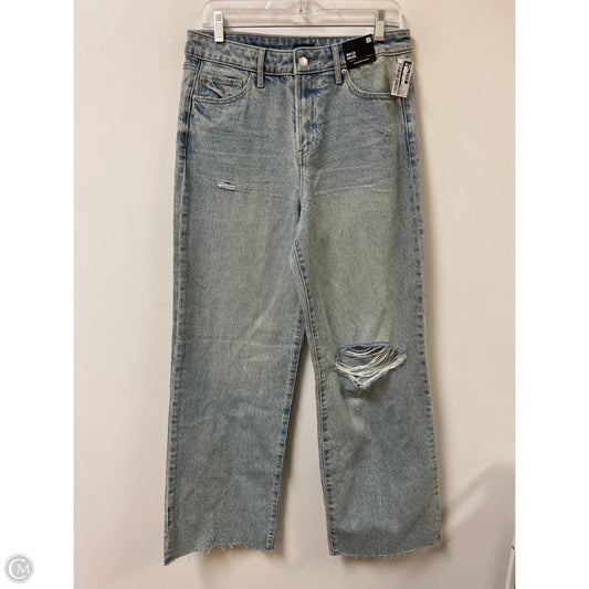 Jeans Wide Leg By Express In Blue Denim, Size: 8