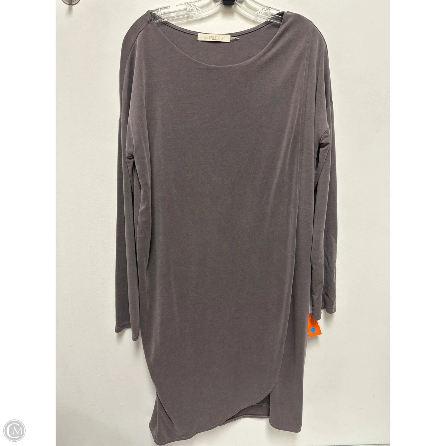 Dress Casual Midi By Everleigh In Grey, Size: M