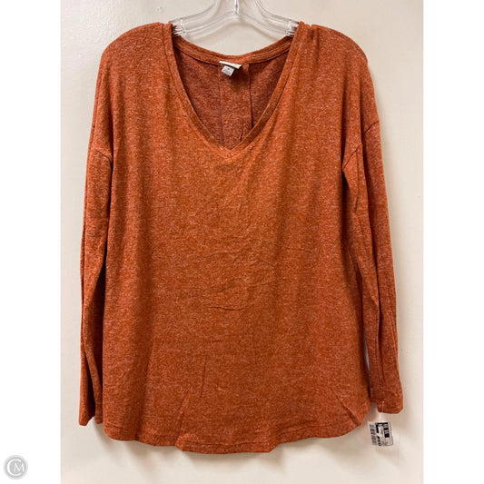 Top Long Sleeve By A New Day In Orange, Size: M