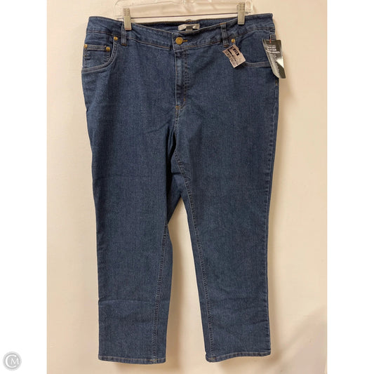 Jeans Straight By Woman Within In Blue Denim, Size: 18