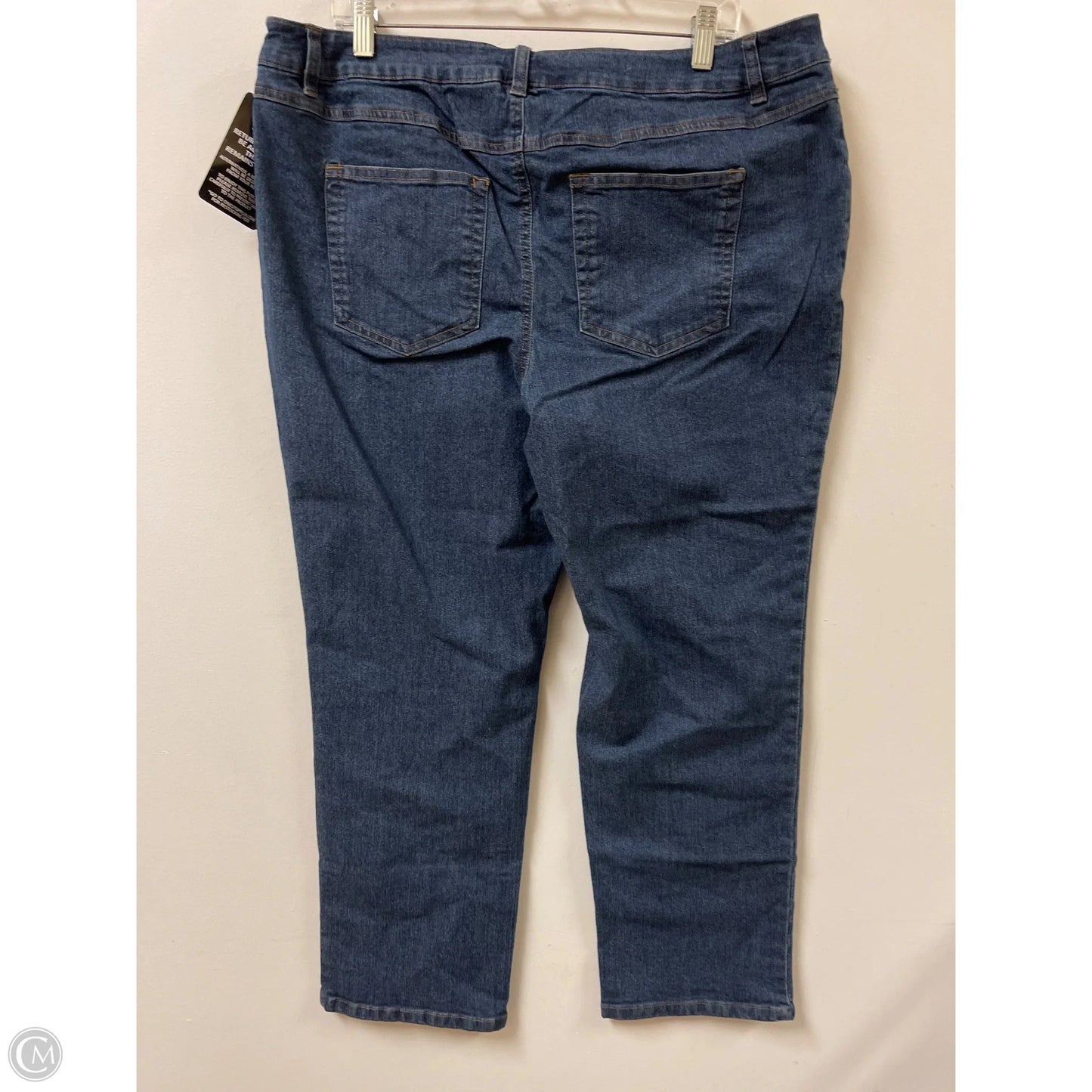 Jeans Straight By Woman Within In Blue Denim, Size: 18