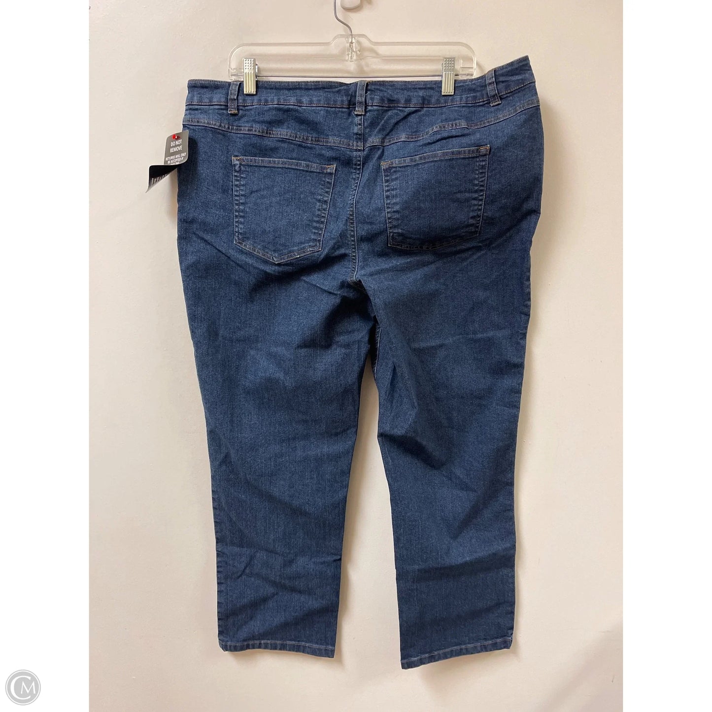 Jeans Straight By Woman Within In Blue Denim, Size: 18