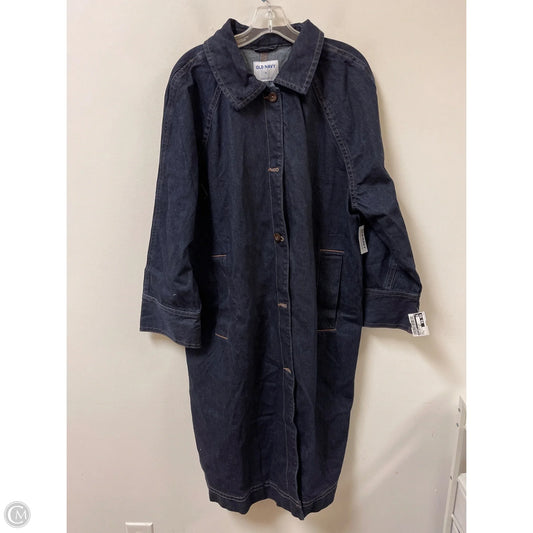 Dress Casual Midi By Old Navy In Blue Denim, Size: Xl