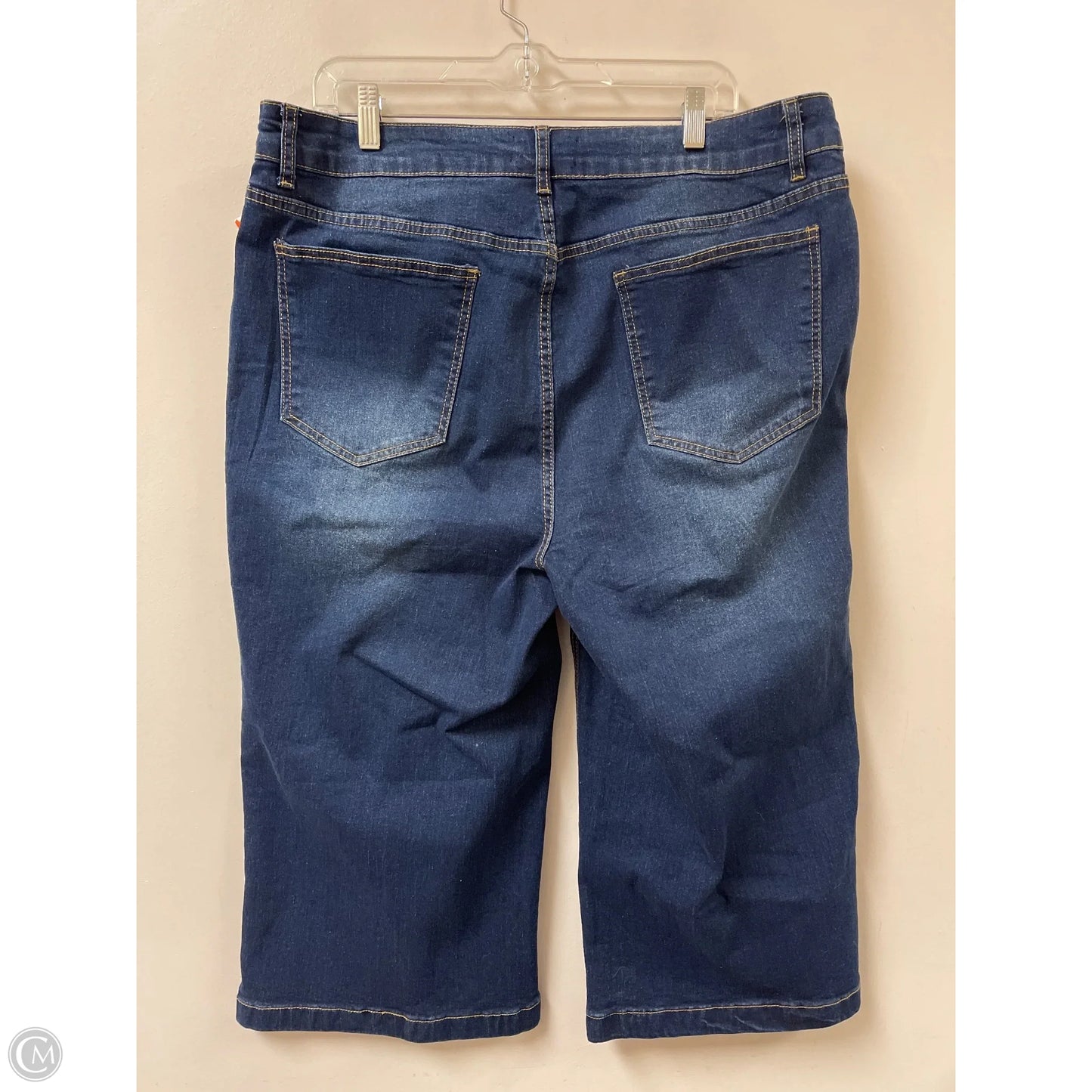 Jeans Wide Leg By Bloomchic In Blue Denim, Size: 18