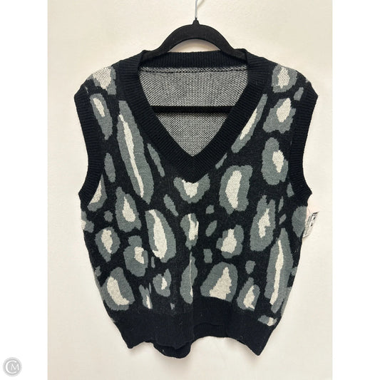 Vest Sweater By Clothes Mentor In Animal Print, Size: M