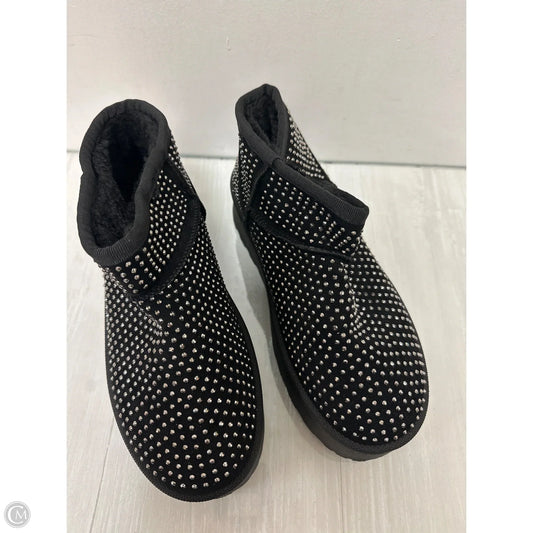 Boots Ankle Heels By Clothes Mentor In Black, Size: 8.5