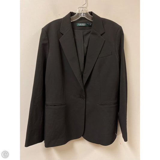 Blazer By Lauren By Ralph Lauren In Black, Size: Xl