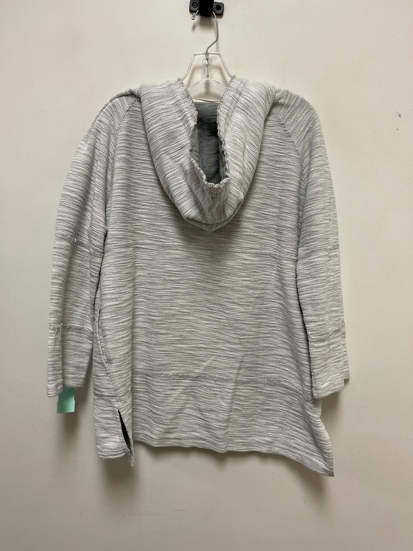 Sweatshirt Hoodie By Soft Surroundings In Grey, Size: L