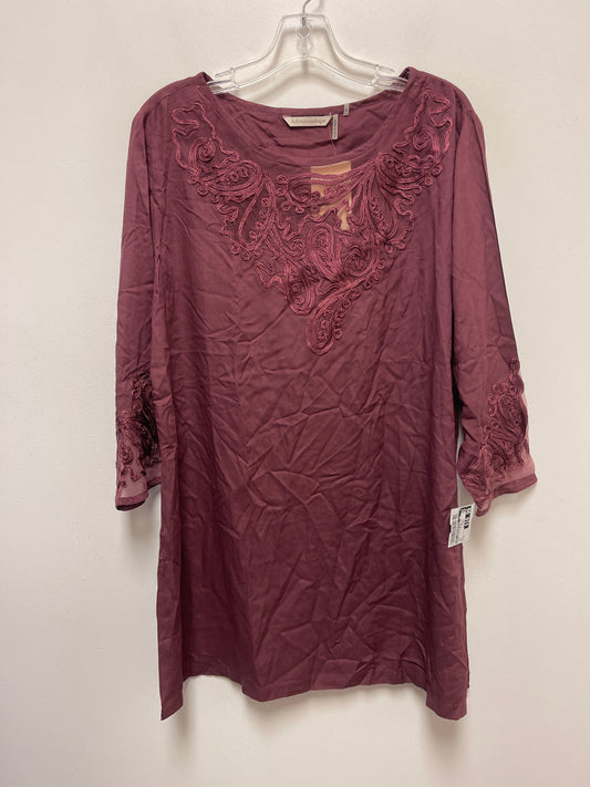Tunic 3/4 Sleeve By Soft Surroundings  Size: M