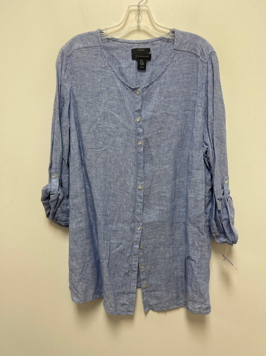 Top Long Sleeve By Tahari By Arthur Levine  Size: 2x