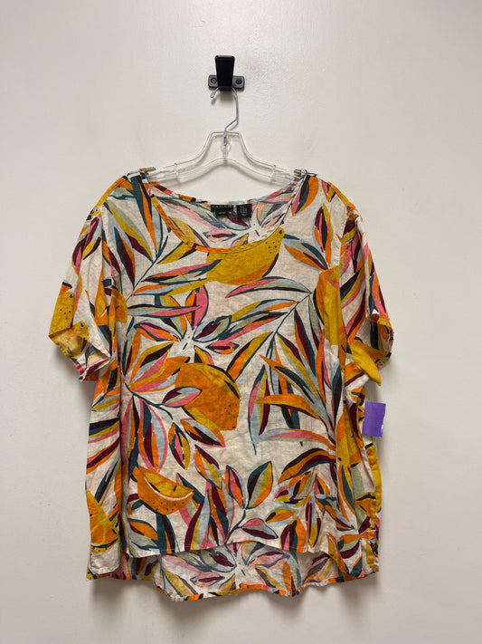 Top Short Sleeve By Tahari By Arthur Levine  Size: 3x