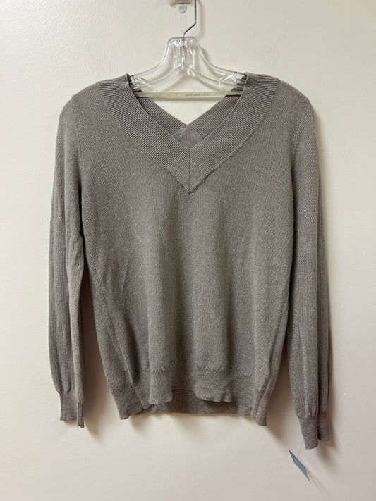 Top Long Sleeve By Cupio In Grey, Size: S