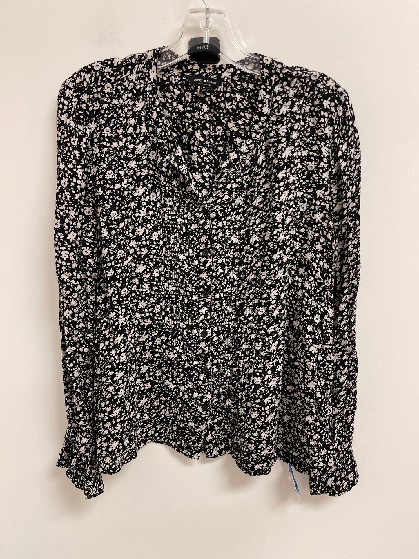 Top Long Sleeve By Lucky Brand In Black, Size: M