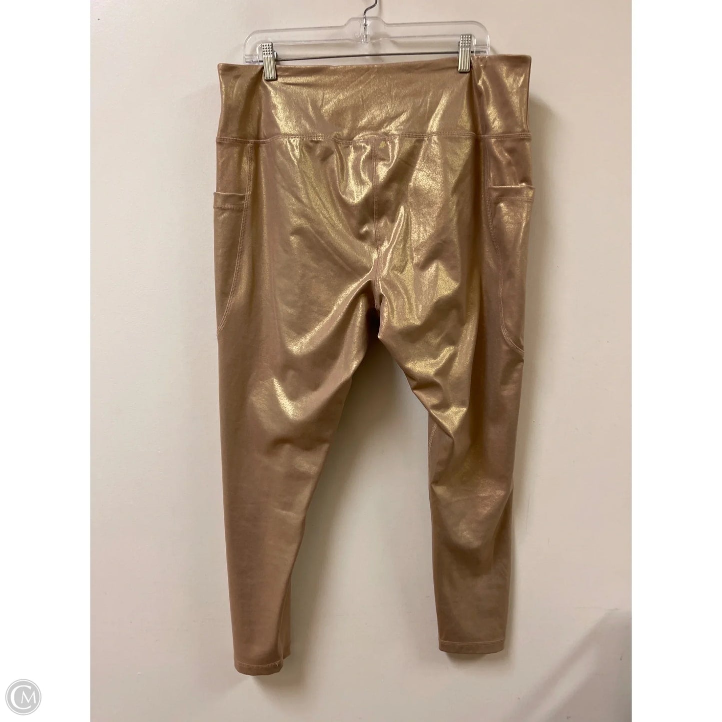 Athletic Pants By Clothes Mentor In Gold, Size: 2x