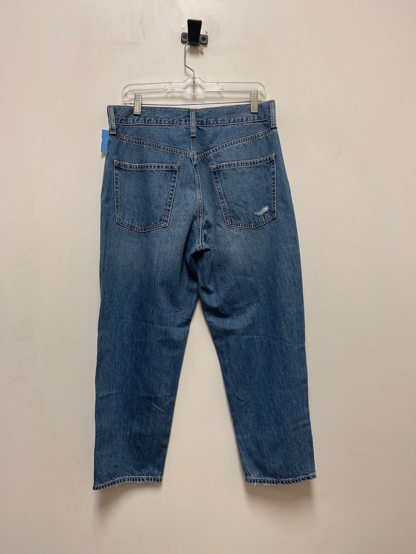 Jeans Straight By Gap In Blue Denim, Size: 8