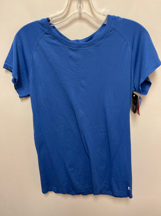 Athletic Top Short Sleeve By Danskin In Blue, Size: Xl