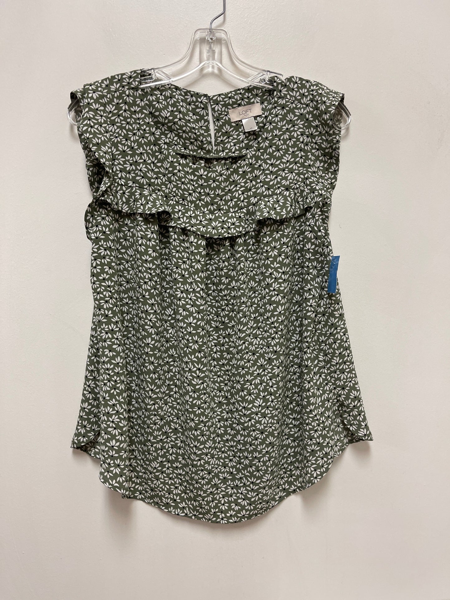 Top Short Sleeve By Loft In Green, Size: M