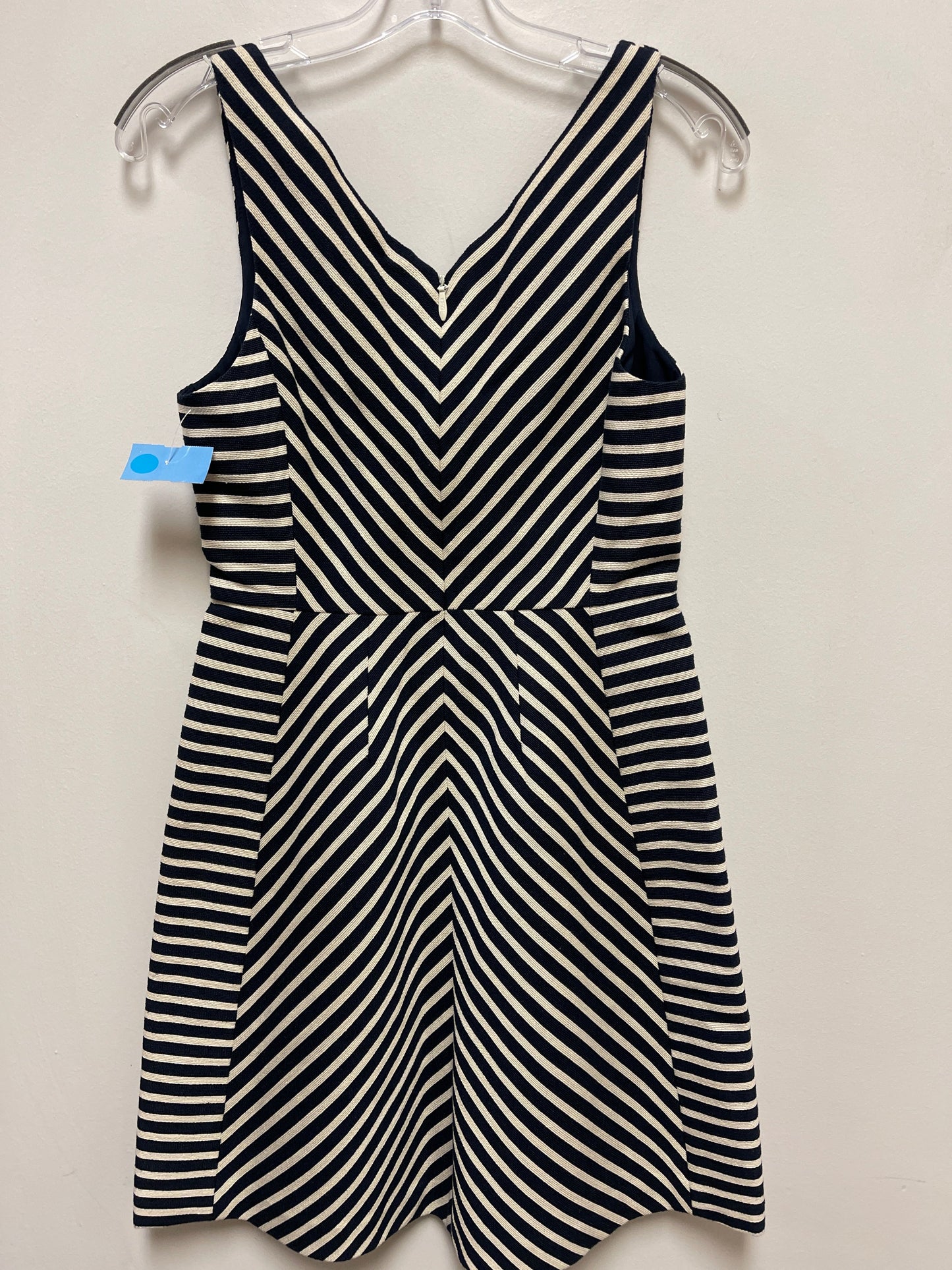 Dress Casual Midi By Maeve In Blue & White, Size: S