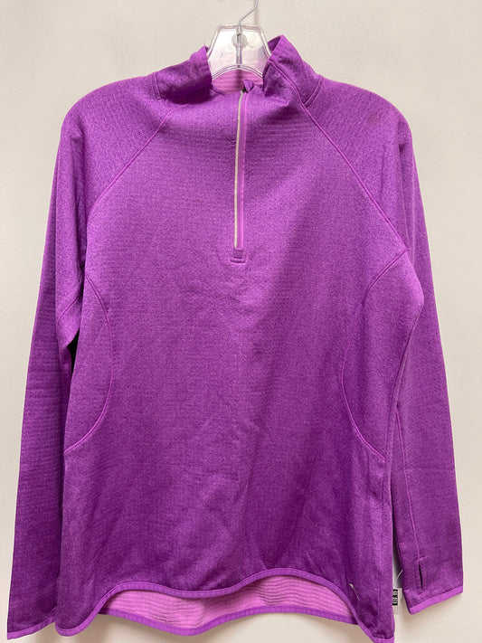 Athletic Sweatshirt Collar By Avia In Purple, Size: L