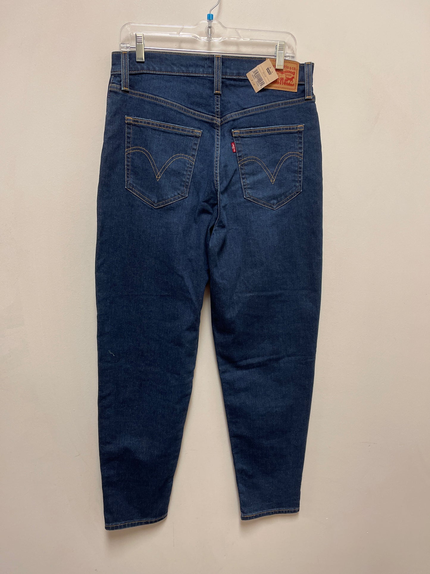 Jeans Straight By Levis In Blue Denim, Size: 10