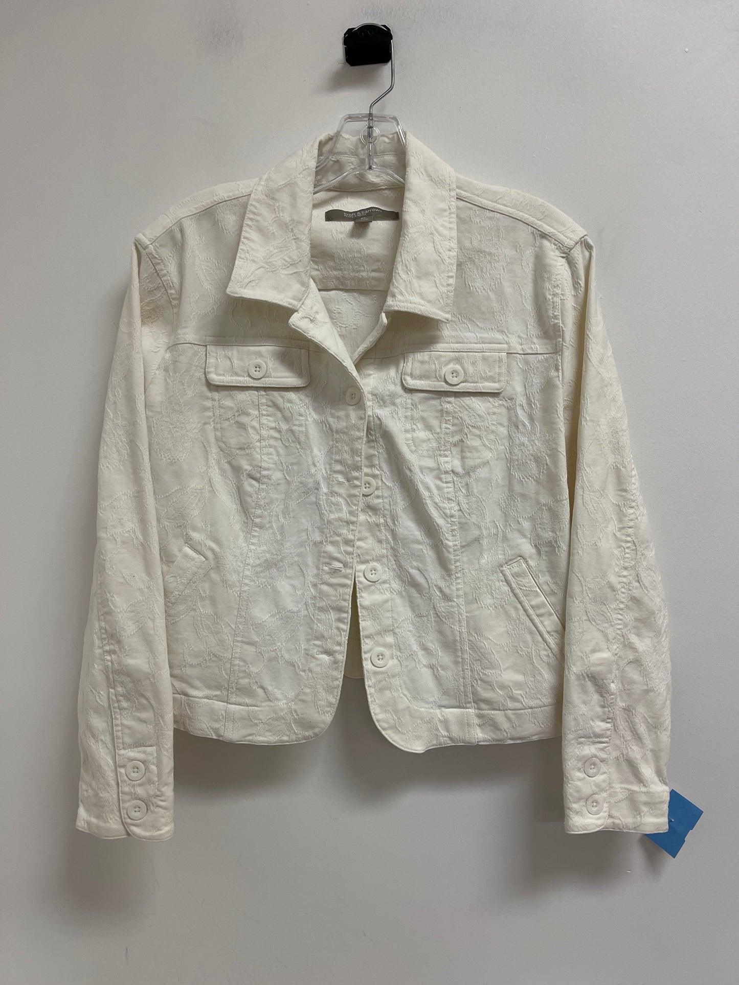 Jacket Other By Croft And Barrow In White, Size: Lp