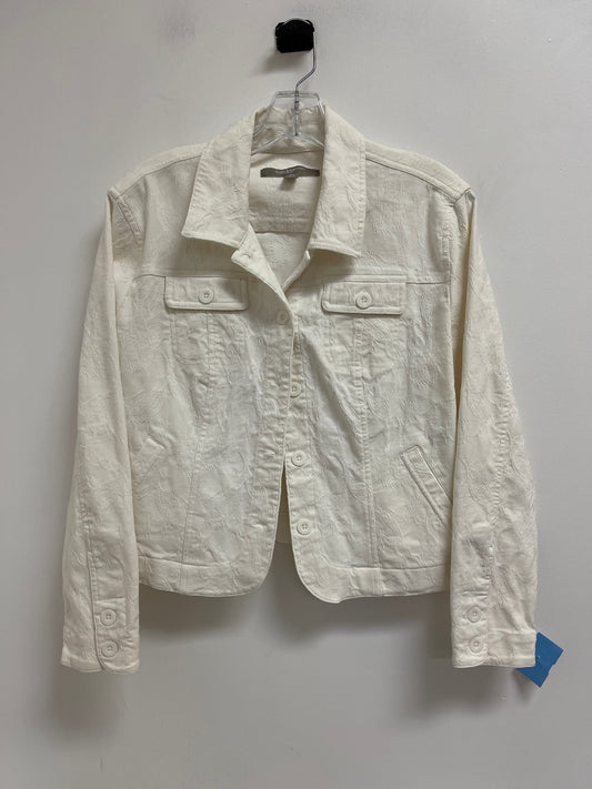 Jacket Other By Croft And Barrow In White, Size: Lp