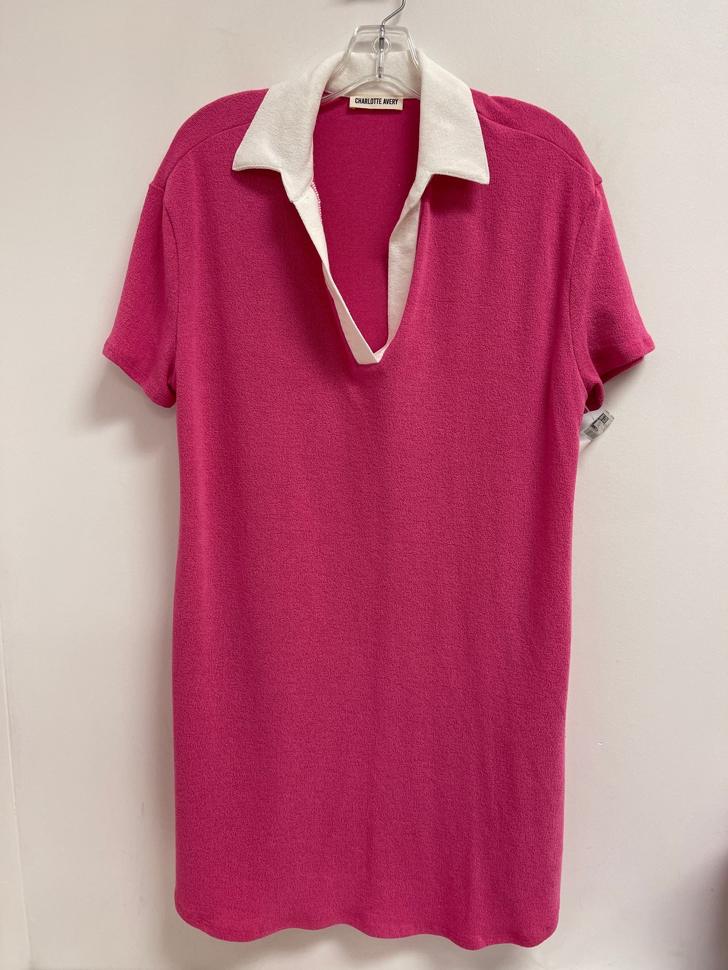 Dress Casual Midi By Clothes Mentor In Pink, Size: L